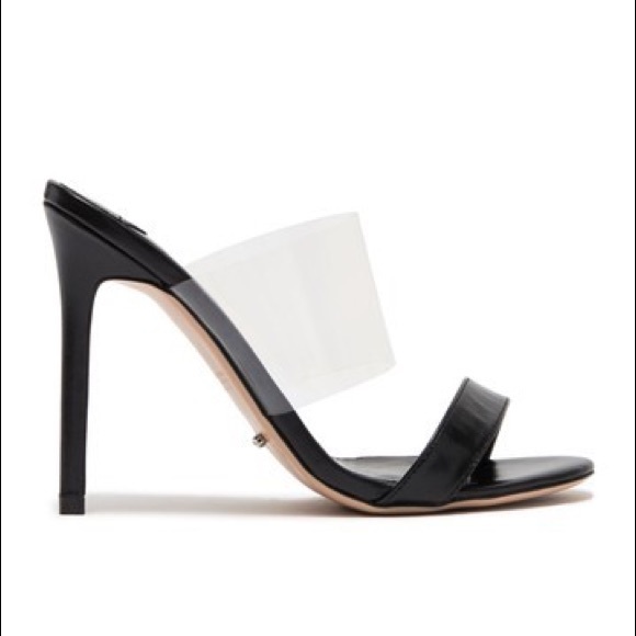 NWT Designer Tony Bianco leather/vinalyte heels - Picture 3 of 3